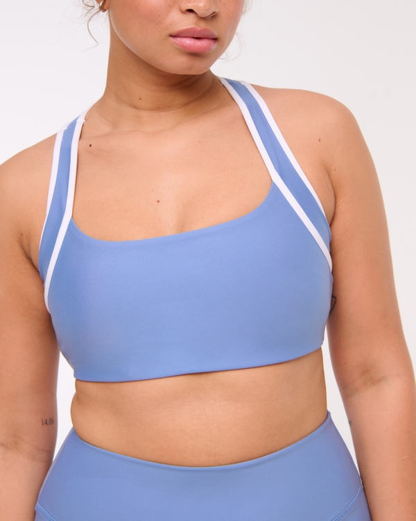 YPB sculptLUX Sports Bra, Dark Periwinkle view 2