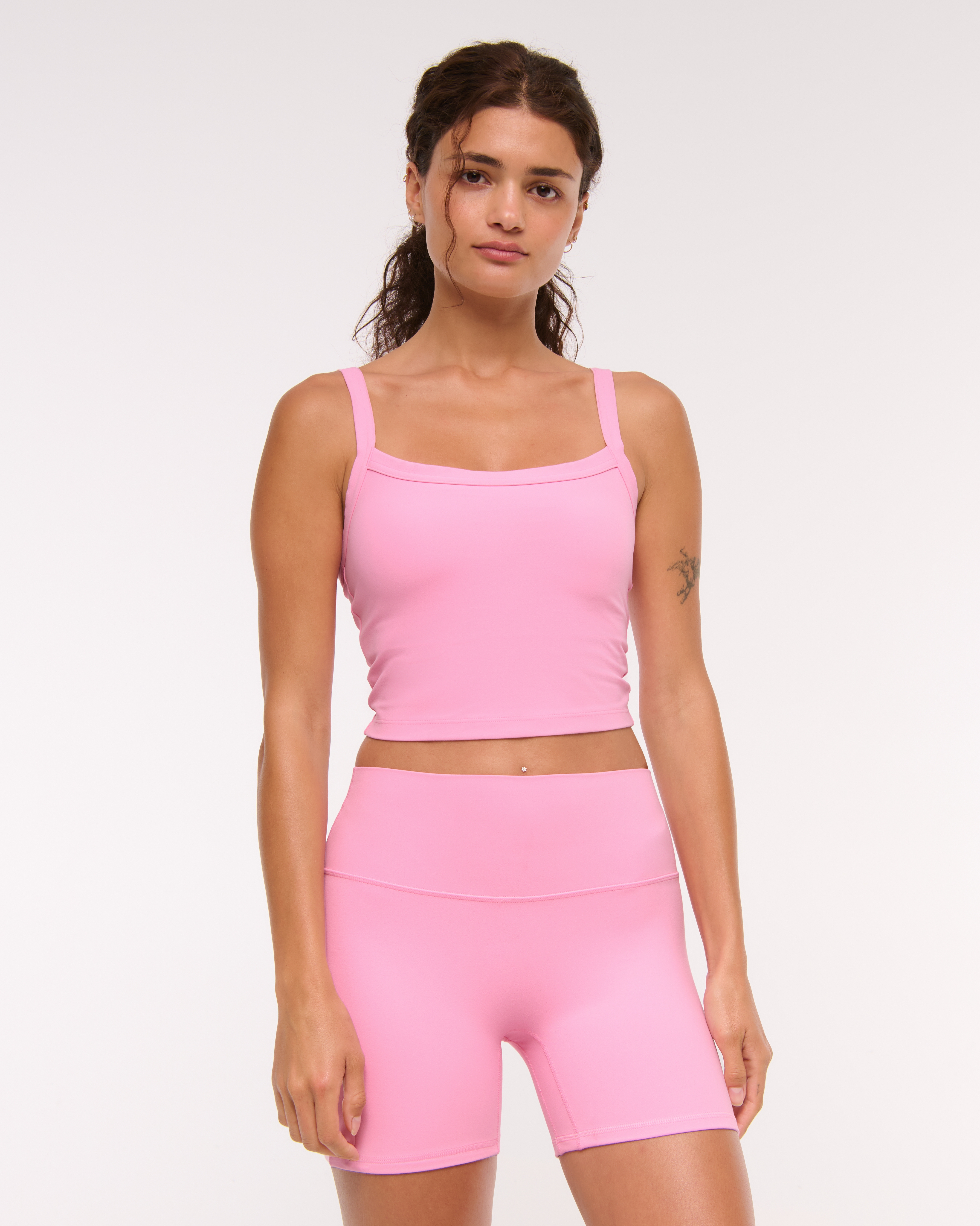 Abercrombie & Fitch Ypb Studioflex Cami Tank In Pink