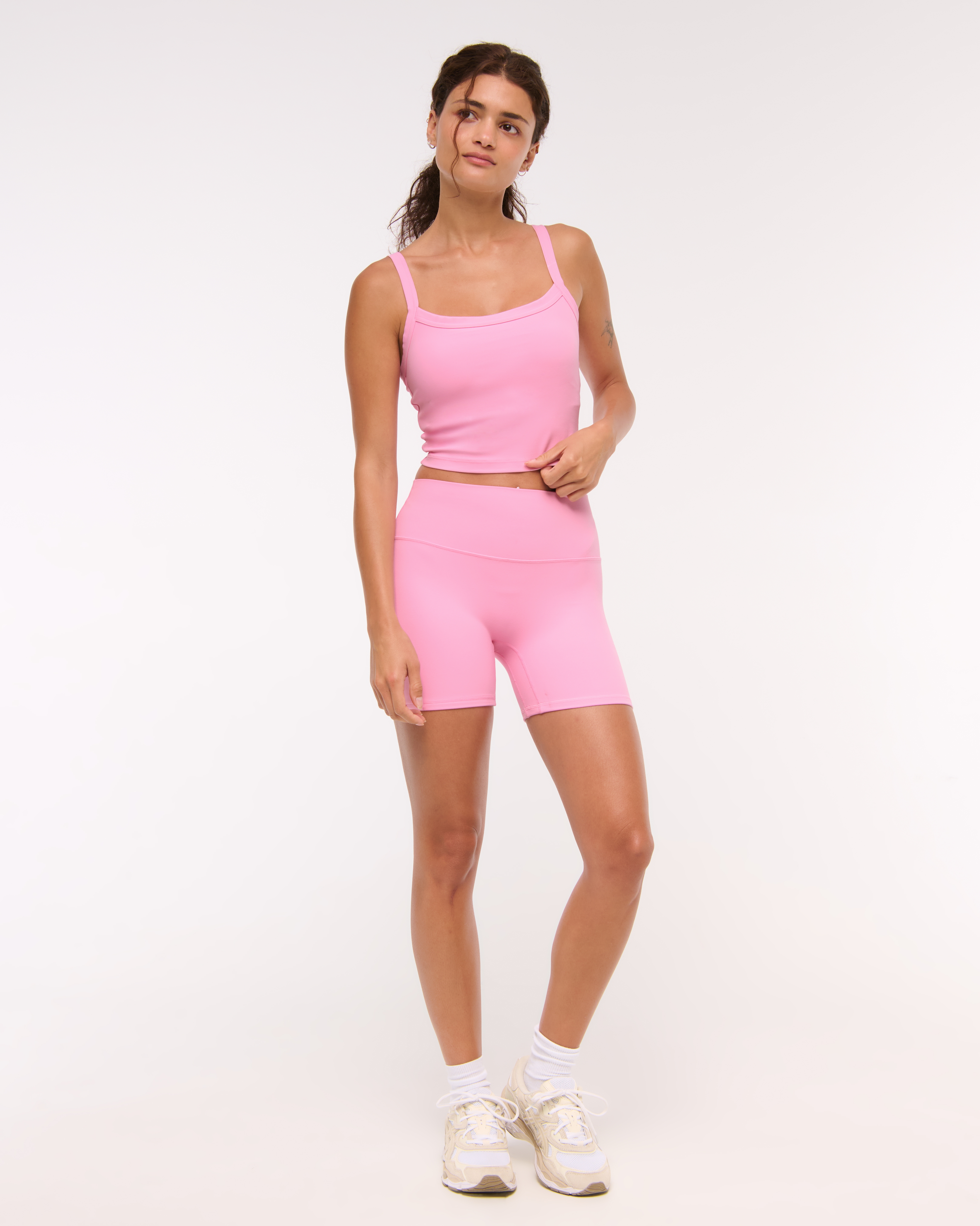 Abercrombie & Fitch Ypb Studioflex Cami Tank In Pink