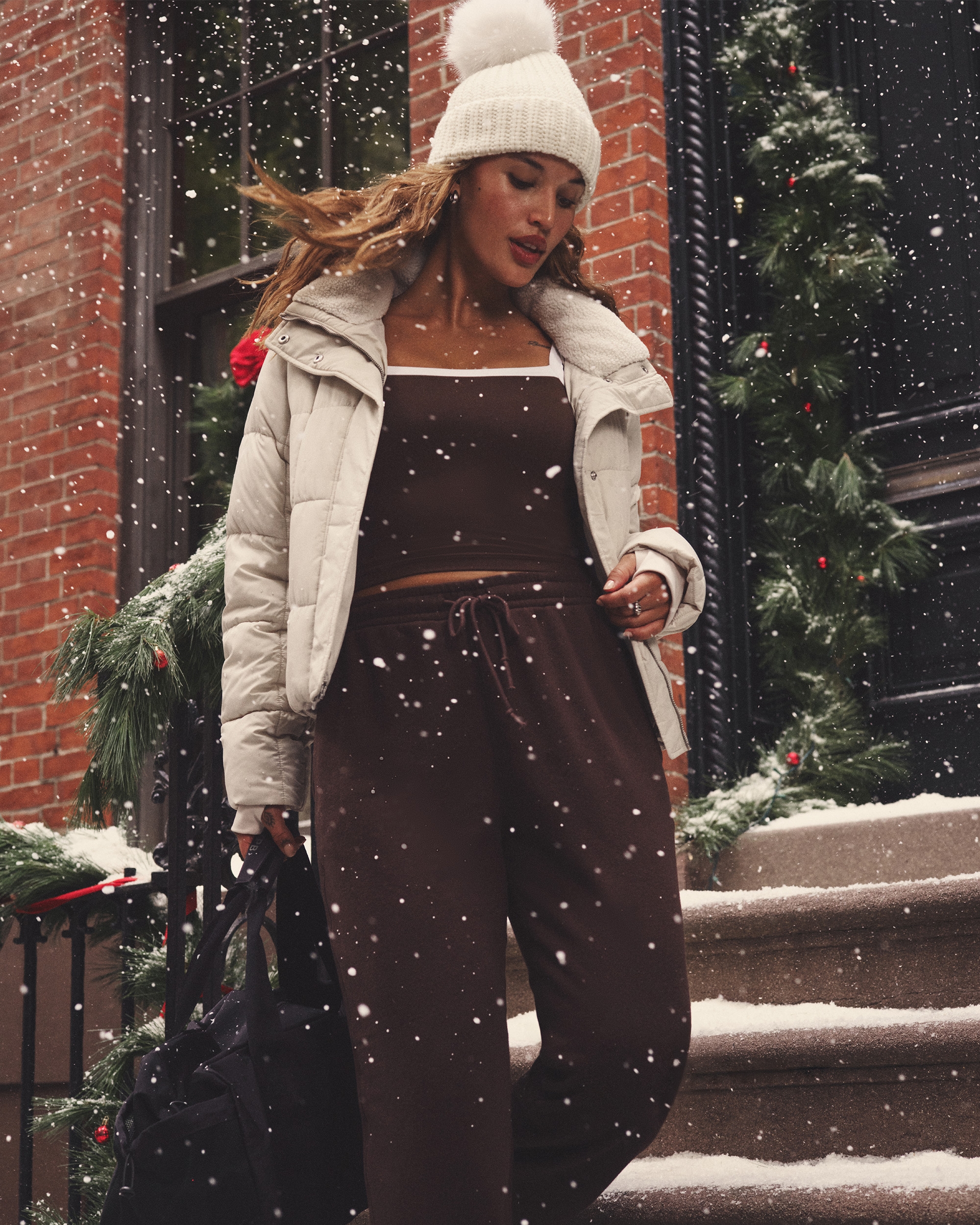 Abercrombie & Fitch Ypb Studioflex Cami Tank In Brown