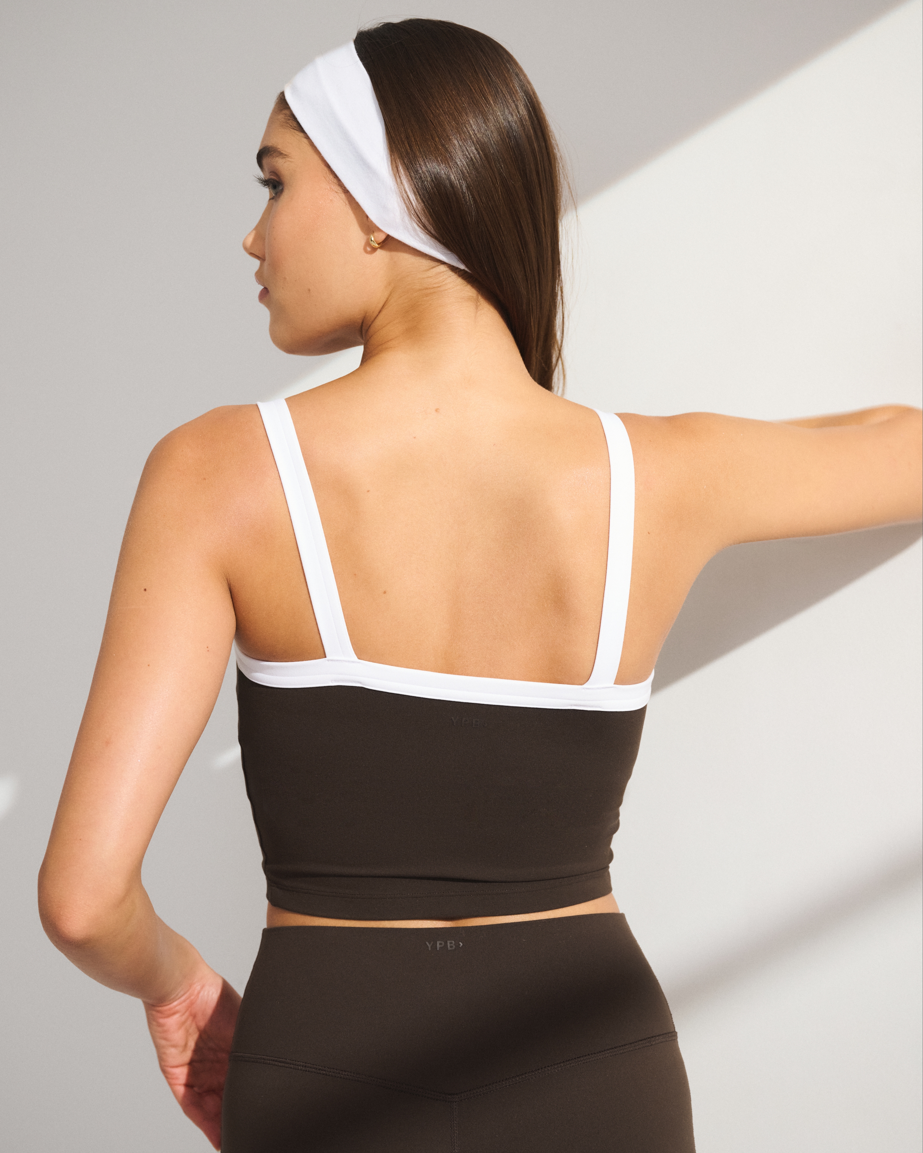 Abercrombie & Fitch Ypb Studioflex Cami Tank In Brown