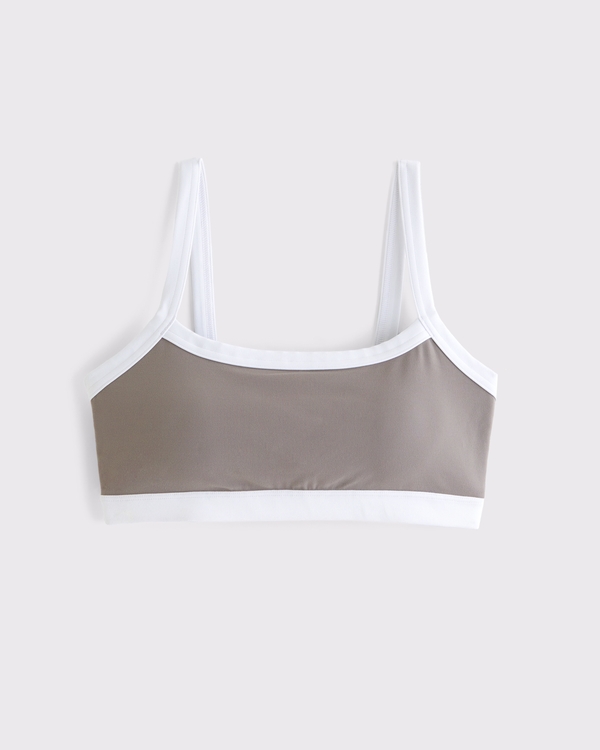 YPB studioFLEX Cami Sports Bra, Taupe view 1
