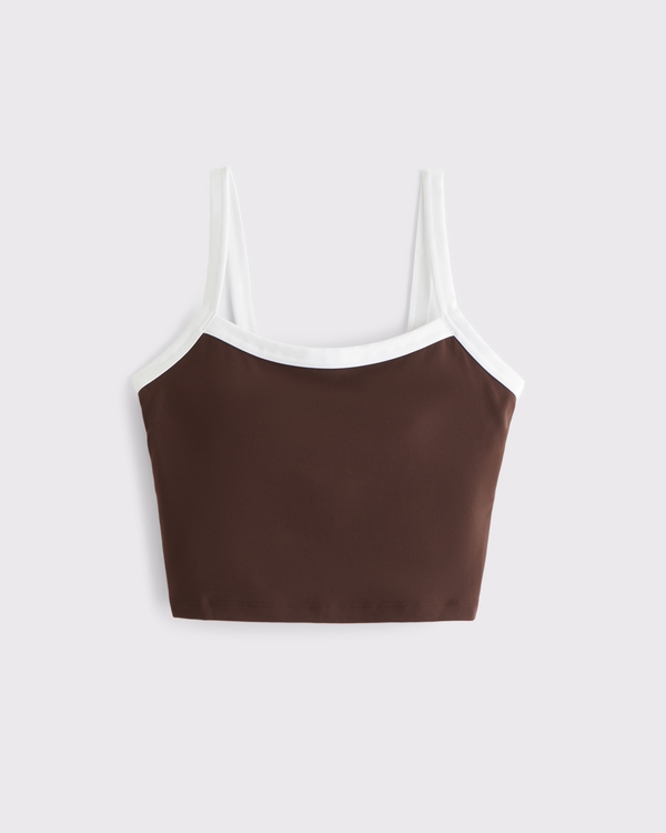 YPB studioFLEX Cami Tank, Brown view 1