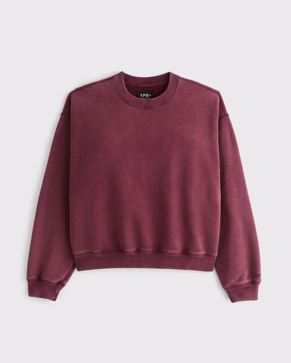 YPB On The Go Crew, Burgundy Wash view 1