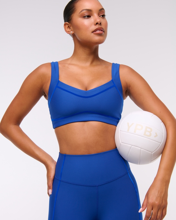 YPB sculptLUX Sweetheart Sports Bra, Blue view 2
