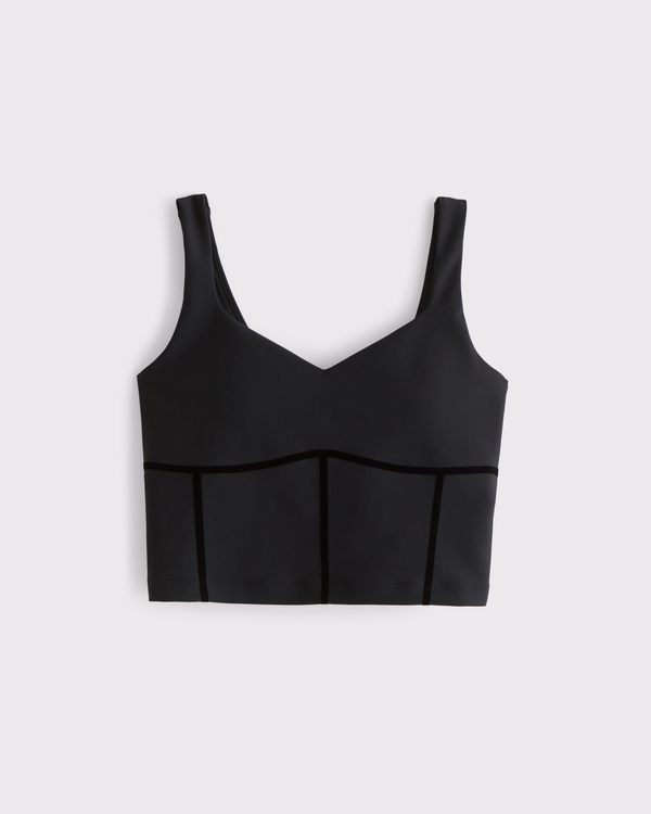 YPB sculptLUX Sweetheart Tank, Black view 1