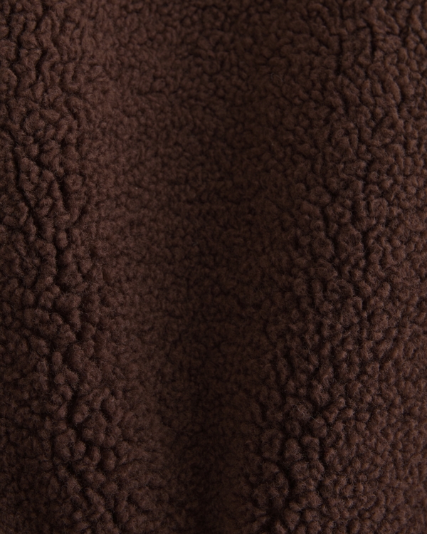 YPB Sherpa Half-Zip, Brown view 1