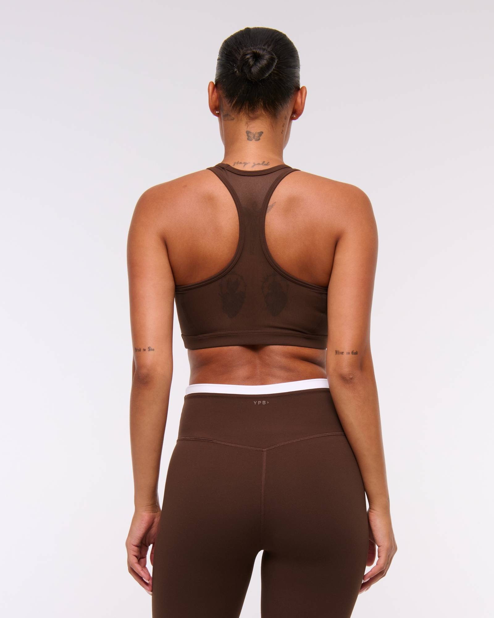 YPB studioFLEX High-Neck Mesh Sports Bra