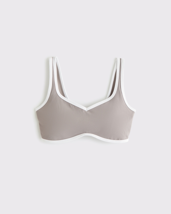YPB studioFLEX Sports Bra, Taupe view 1
