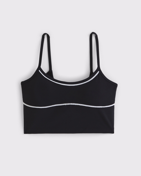 YPB studioFLEX Sweetheart Tank, Black view 1