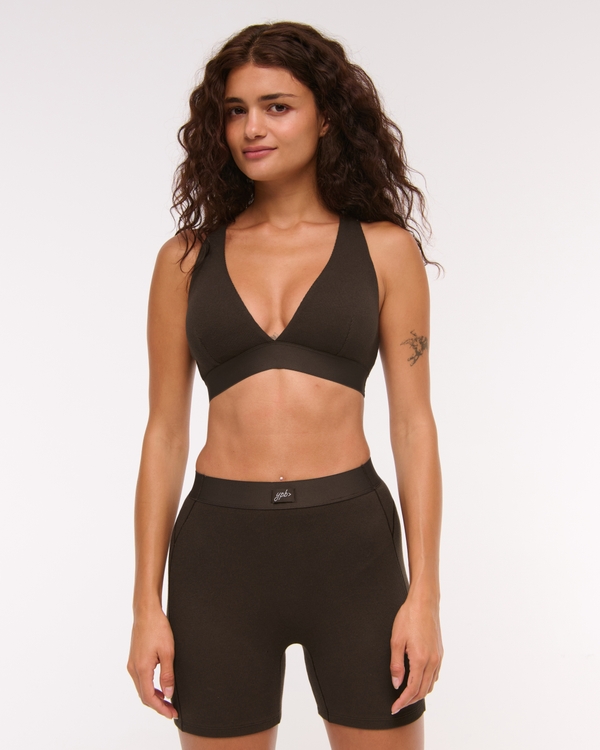 YPB superSOFT Rib Lounge Bra, Coffee view 2