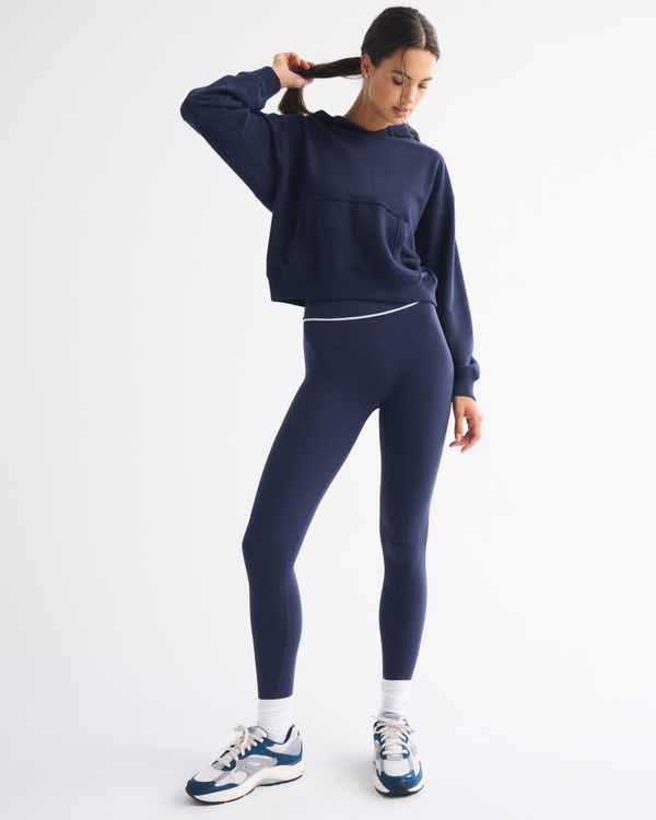 YPB On The Go French Terry Popover, Navy view 2
