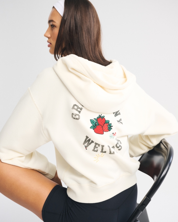 YPB On The Go French Terry Popover, Cream view 1