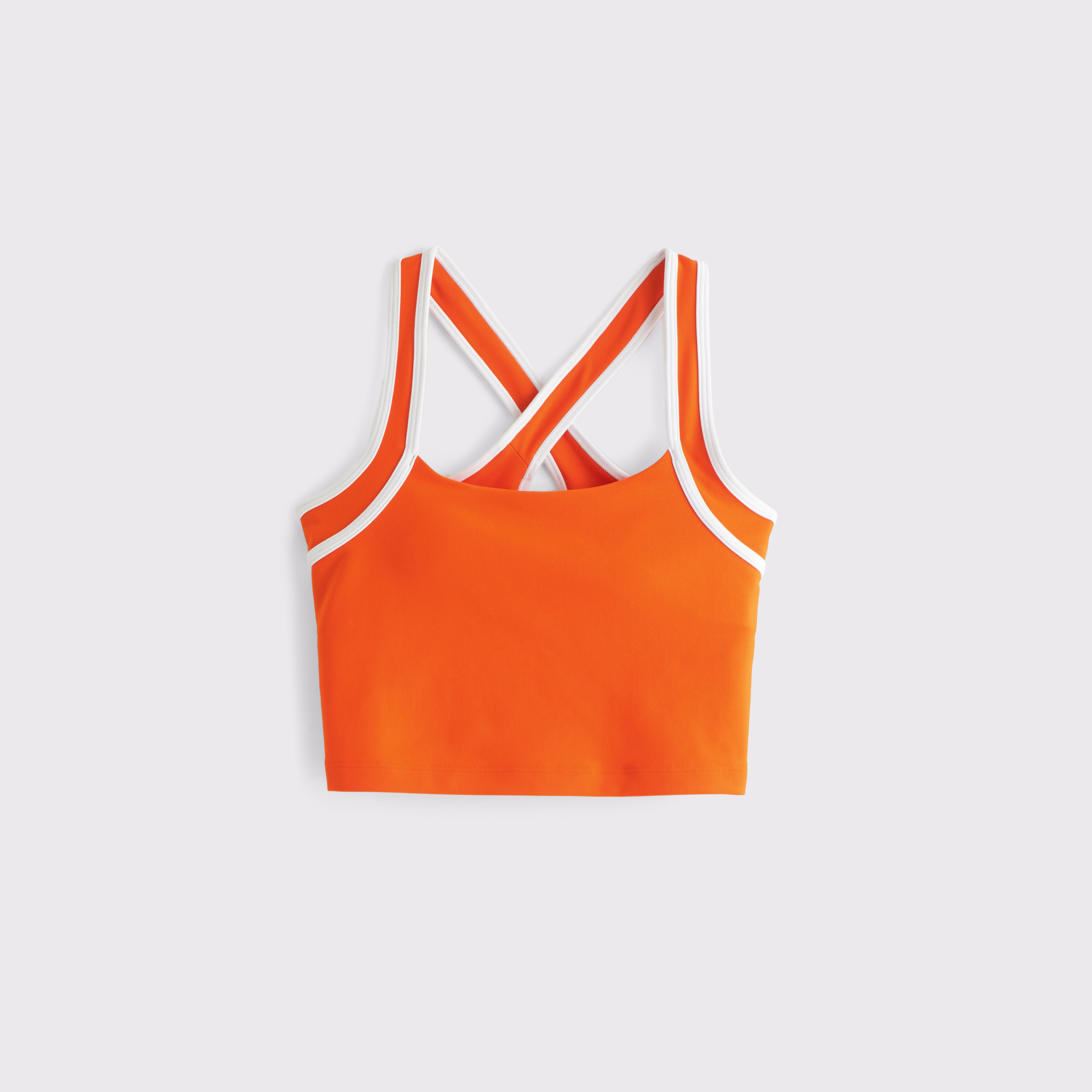 Abercrombie & Fitch Ypb Sculptlux Strappy-back Tank In Orange