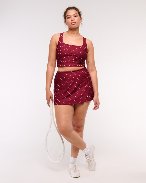 YPB sculptLUX Strappy-Back Tank, Rich Red Dot view 2