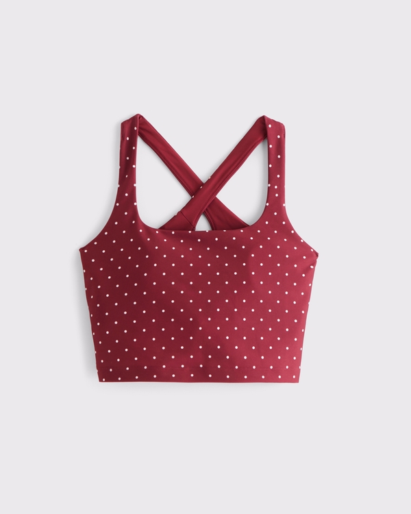 YPB sculptLUX Strappy-Back Tank, Rich Red Dot view 1