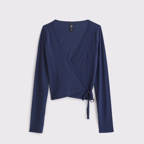 Женские топы Abercrombie & Fitch YPB Long-Sleeve Mesh Wrap Top
