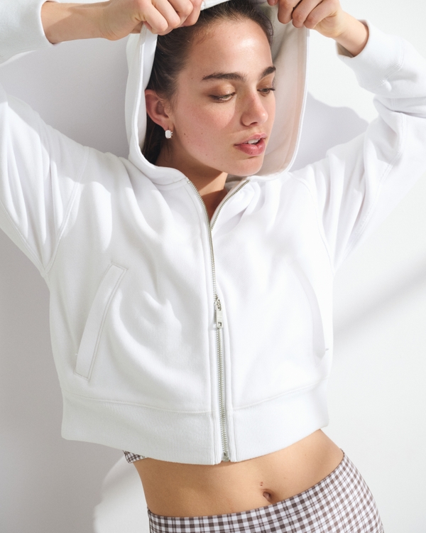 YPB On The Go 6AM Full-Zip Hoodie, White view 1