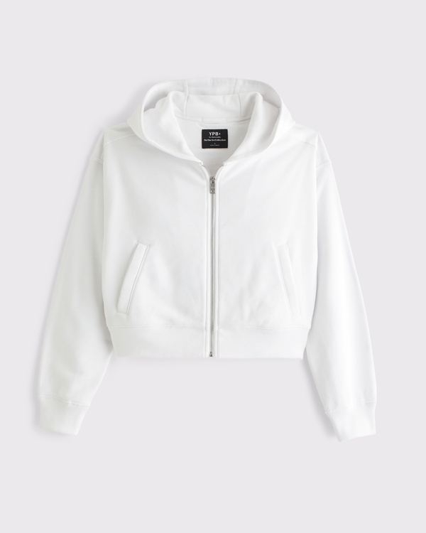 YPB On The Go 6AM Full-Zip Hoodie, White view 1