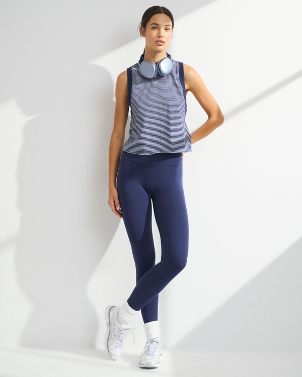 YPB Easy Tank, Navy Stripe view 2