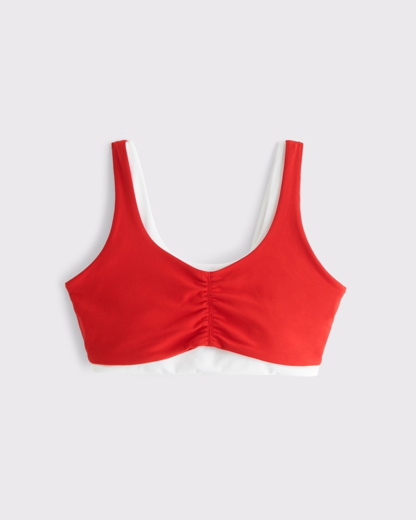 YPB studioFLEX Curve Love Double-Layered Sports Bra, Vivid Red view 1