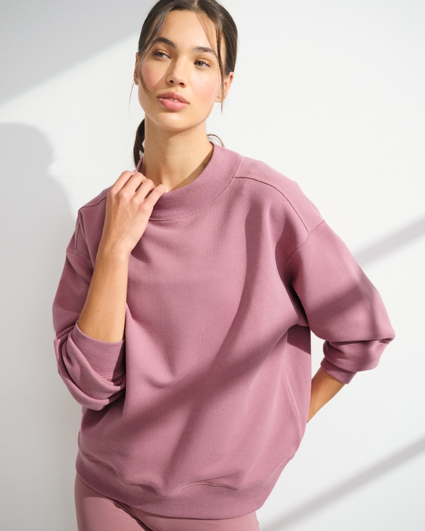 YPB On The Go Mockneck, Rose view 1