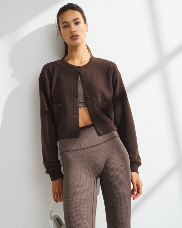 YPB On The Go Cardigan, Espresso view 1