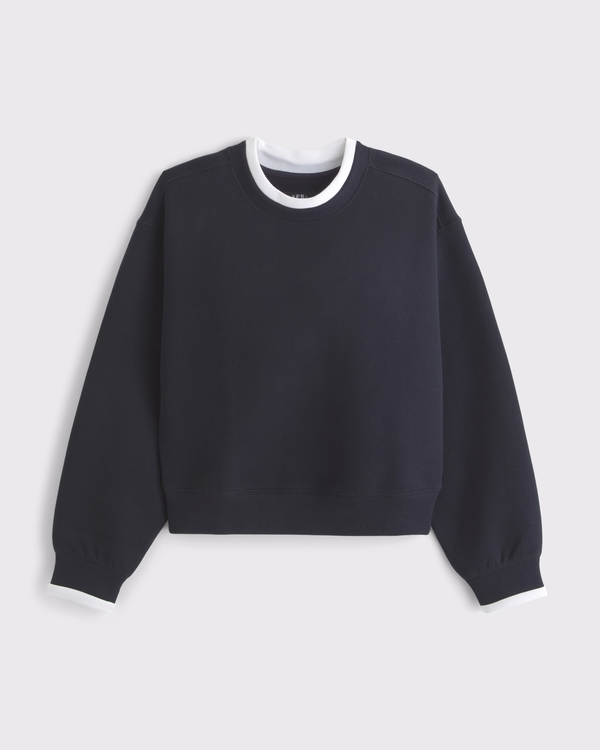 Abercrombie & Fitch YPB neoKNIT SOFT Double-Layered Crew Sweatshirt