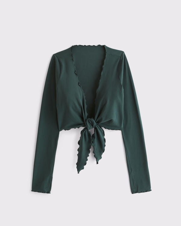 YPB studioFLEX Lettuce-Hem Wrap, Dark Spruce view 1