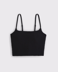 YPB studioFLEX camiseta sin mangas fruncido tipo nido de abeja