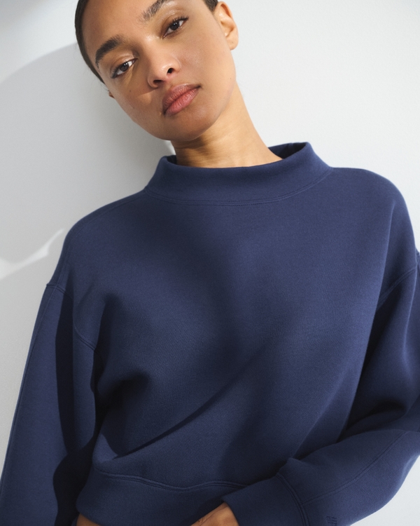 MANUALLABOUR スウェット グレー Women's YPB neoKNIT SOFT Mockneck Sweatshirt | Women's Clearance