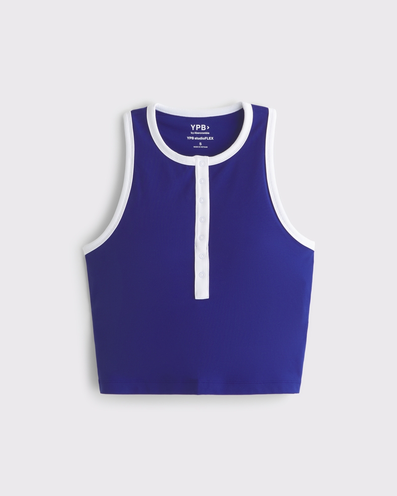Women's YPB studioFLEX Henley Tank | Women's Clearance