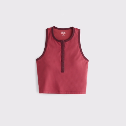Женские топы Abercrombie & Fitch YPB studioFLEX Ribbed Henley Tank