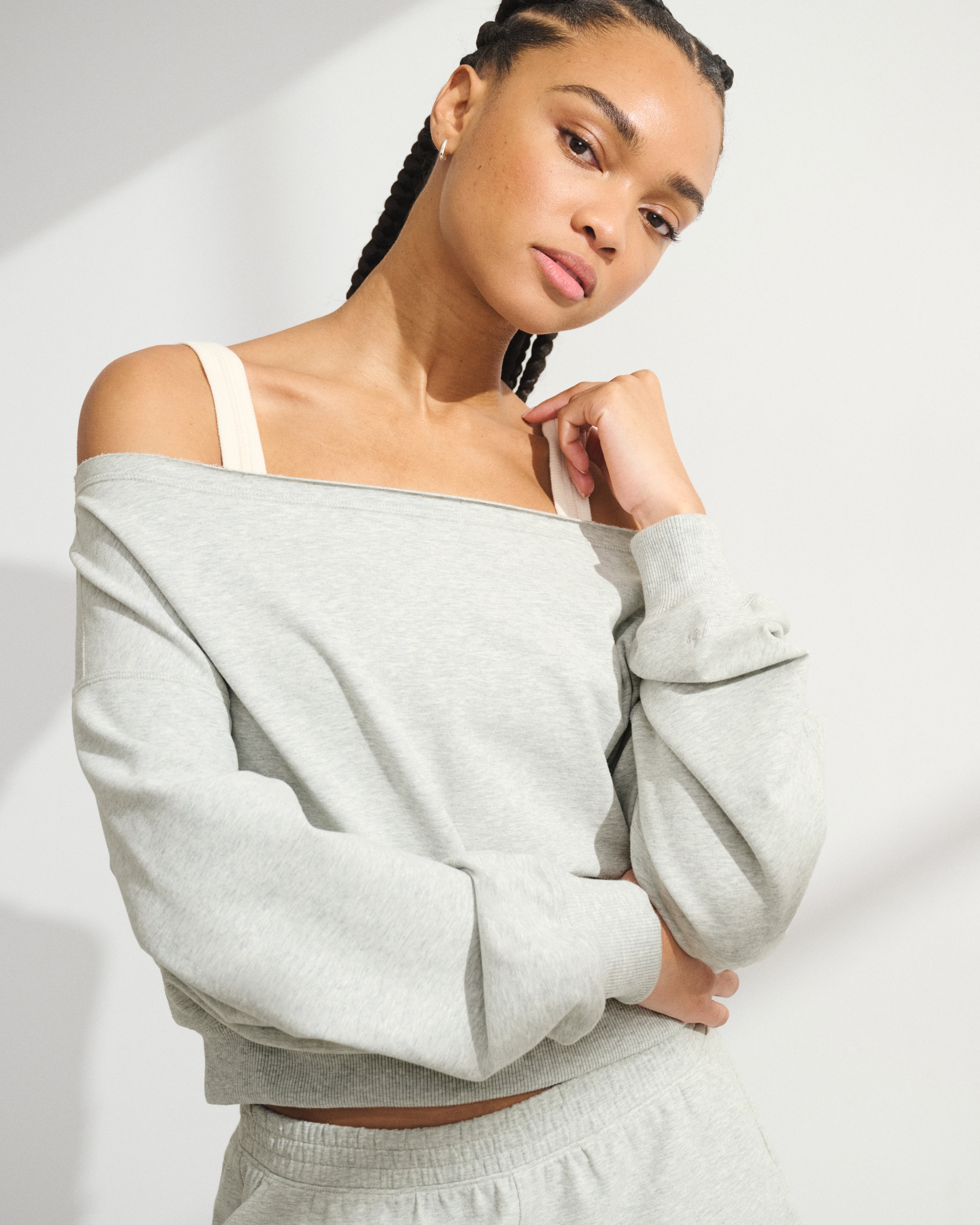 Женские топы Abercrombie & Fitch YPB Micro-Terry Double-Layered Top — фото 2