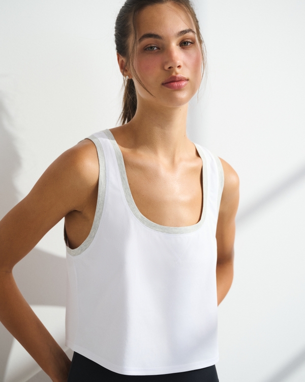 YPB Cotton-Blend Scoopneck Tank