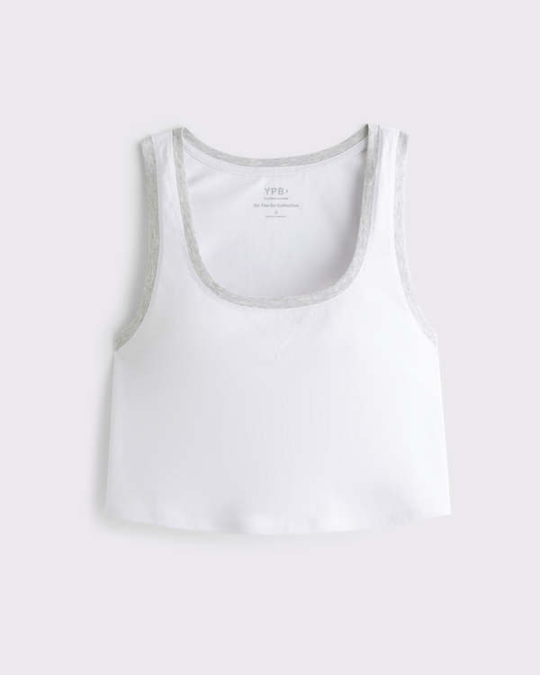 YPB Cotton-Blend Scoopneck Tank