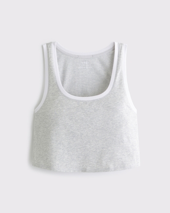 YPB Cotton-Blend Scoopneck Tank from Abercrombie & Fitch - $35