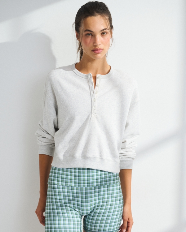 YPB On The Go Henley, Light Gray view 1