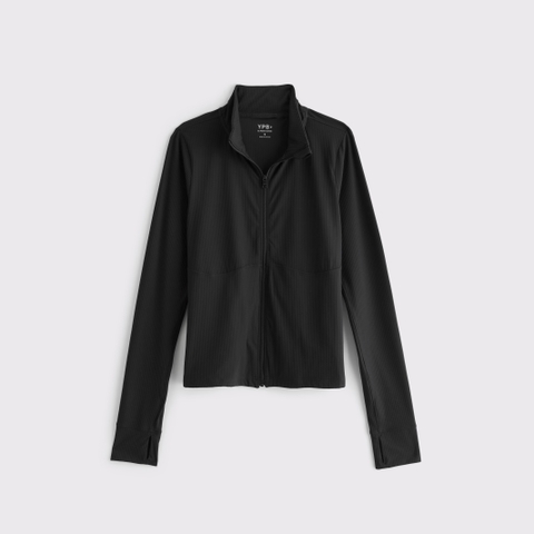 Женские топы Abercrombie & Fitch YPB studioFLEX Full-Zip Long-Sleeve Top