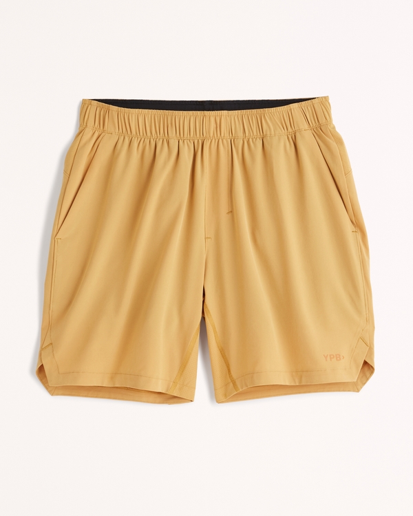 YPB motionTEK 7 Inch Lined Cardio Short, Gold view 2