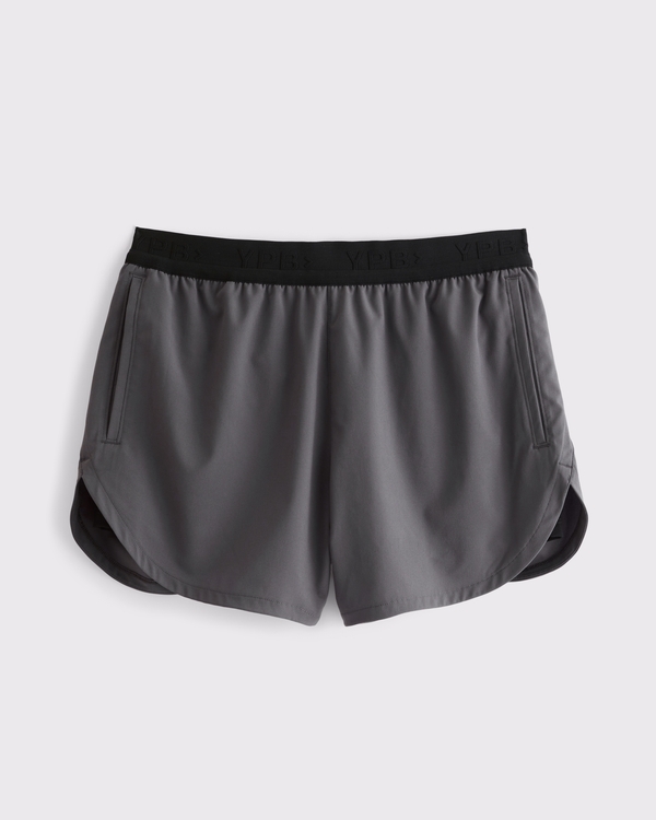 YPB motionTEK Flyaway Lined Running Short, Dark Gray view 1