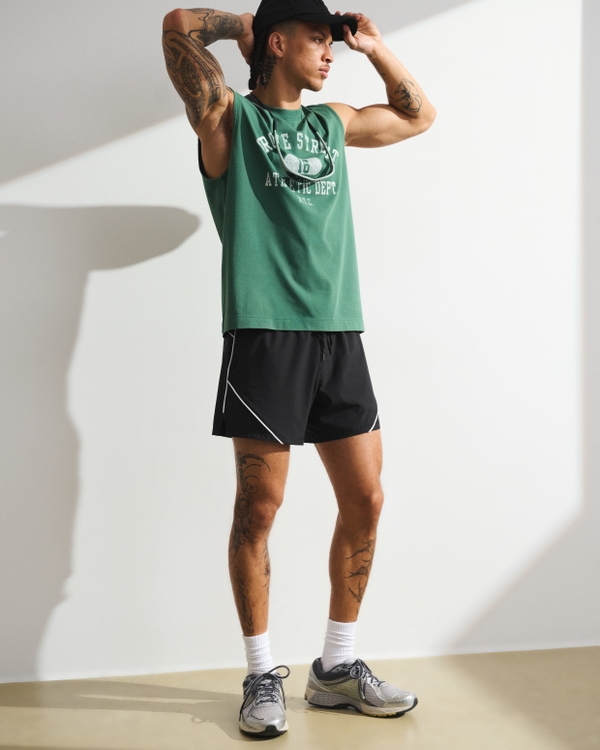 YPB Momentum motionTEK Unlined Training Short, Black view 2