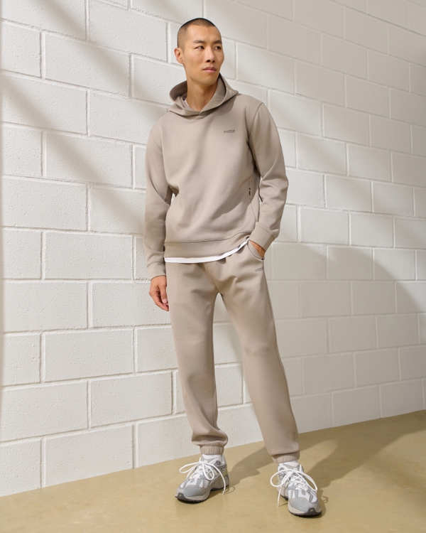 YPB neoKNIT Cinched Hem Pant, Taupe view 1