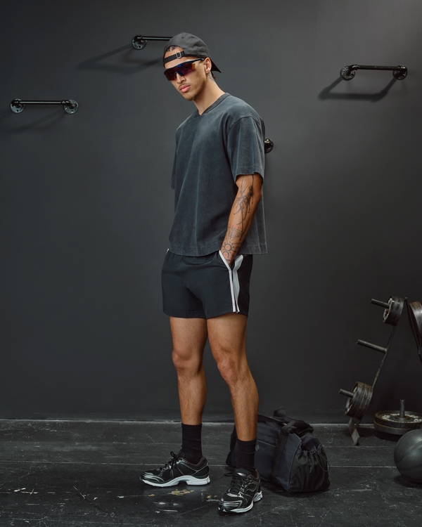 YPB motionTEK Retro Short, Black view 1