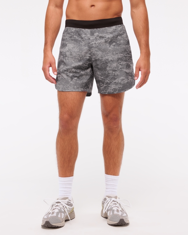 YPB motionTEK Lifting Short, Gray Camo view 2
