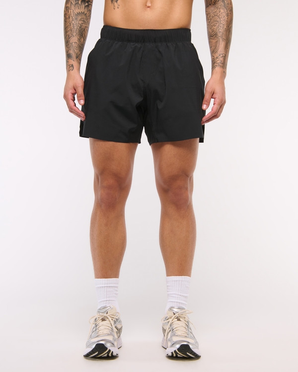 YPB motionTEK Athletic Fit Unlined Ready Short, Black view 2