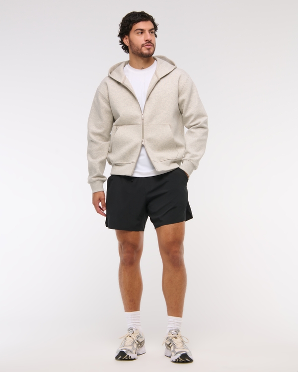 YPB motionTEK Athletic Fit Lined Ready Short, Black view 1