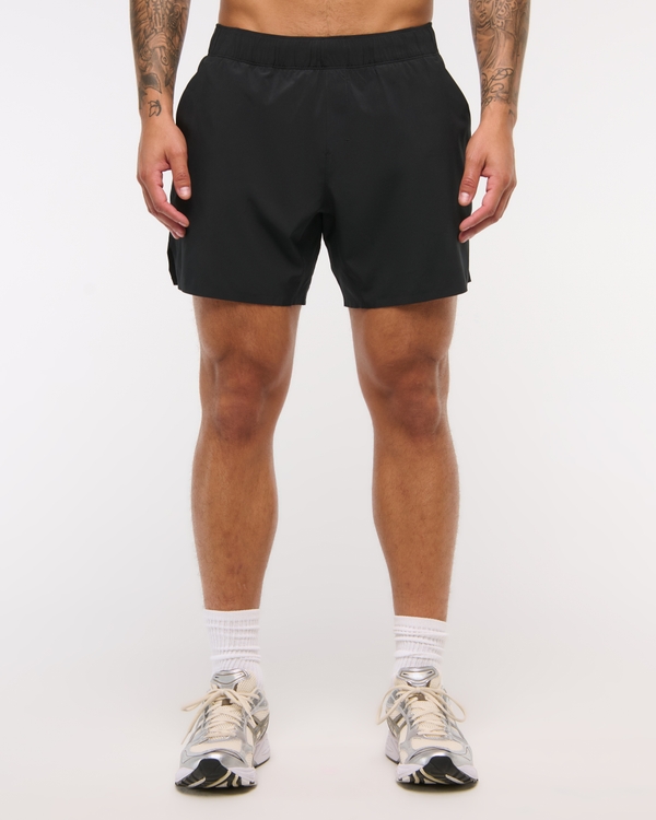 YPB motionTEK Athletic Fit Lined Ready Short, Black view 2