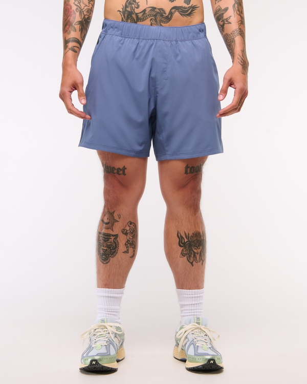 YPB motionTEK Lined Ready Short, Blue view 2