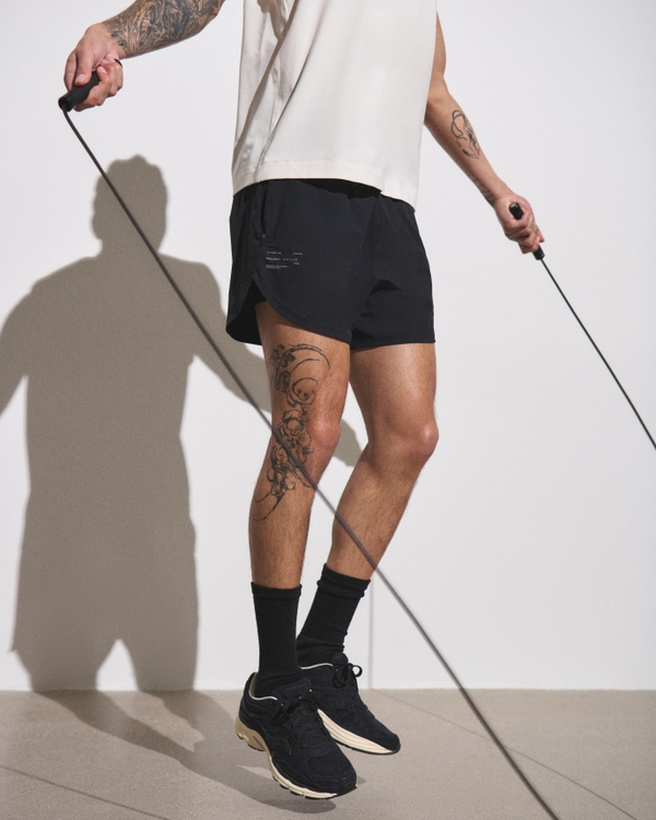 YPB sprintTEK Lined Running Short, Black view 1